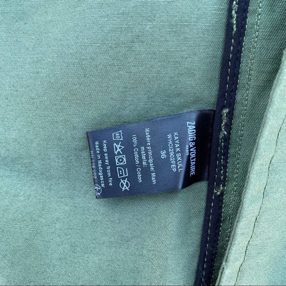 Zadig & Voltaire $598 Kayak Skull military jacket - 36 / small - Picture 8 of 12